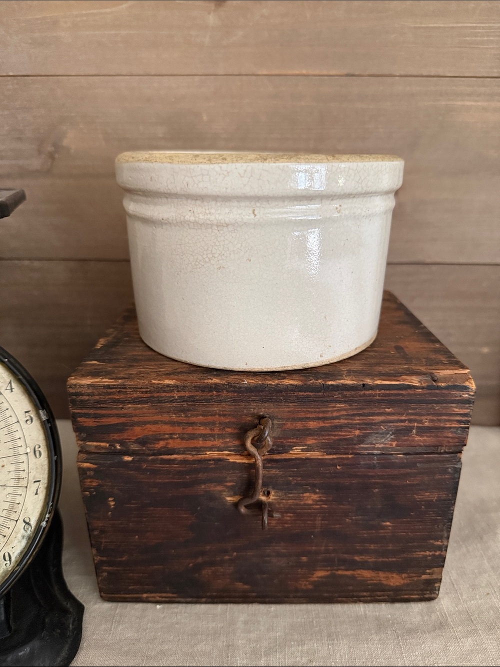 Antique Stoneware Crock - Picture 2 of 9